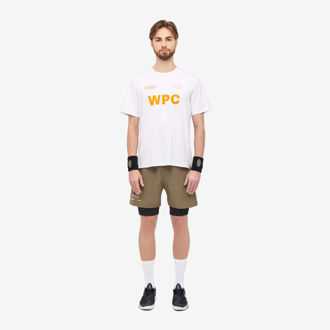 Mens Active Globe Shorts - Walnut