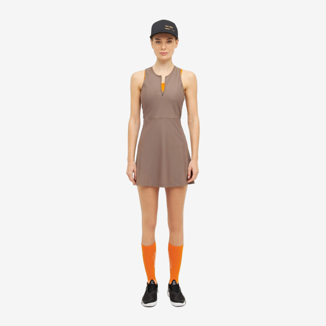 Oncourt Globe Dress - Brown