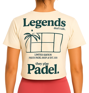 Legends Don’t Talk – Crop Tee (100% Cotton) - WOMEN
