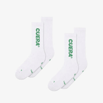 2-pack Cuera Padel Socks - White/Green