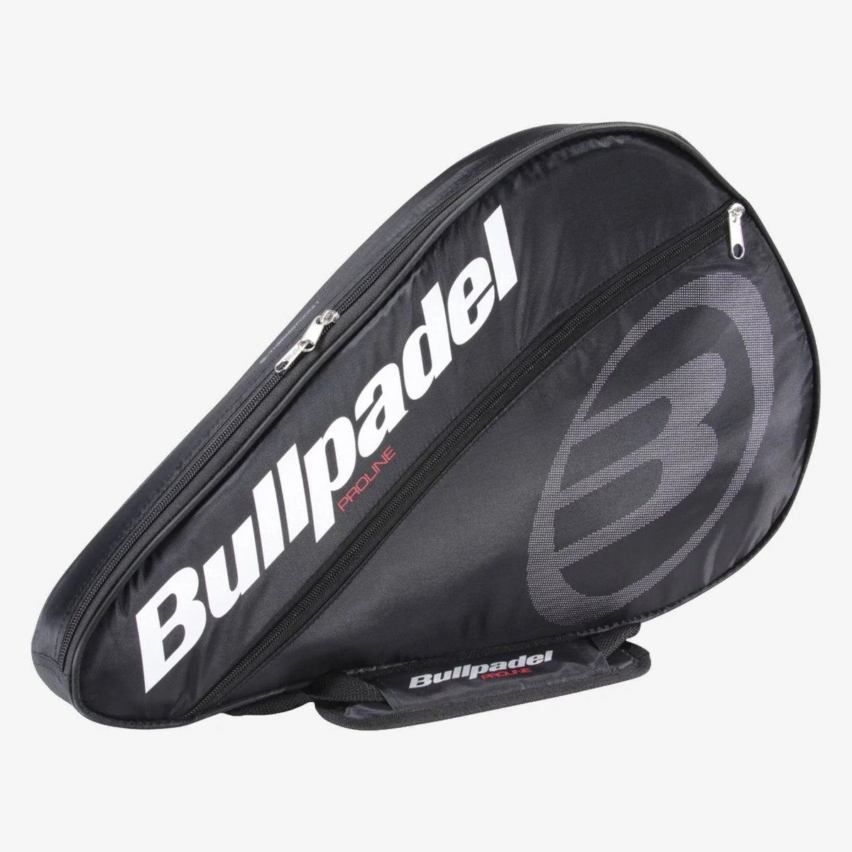 Bullpadel Proline padel racket cover in black with ThermoPocket lining