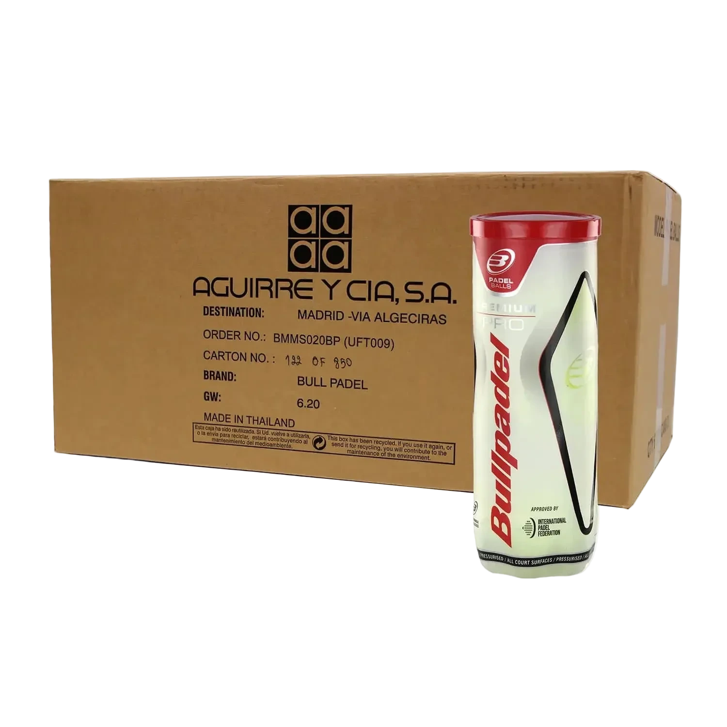 Bullpadel Premium PRO Padel Balls Box (24x3)
