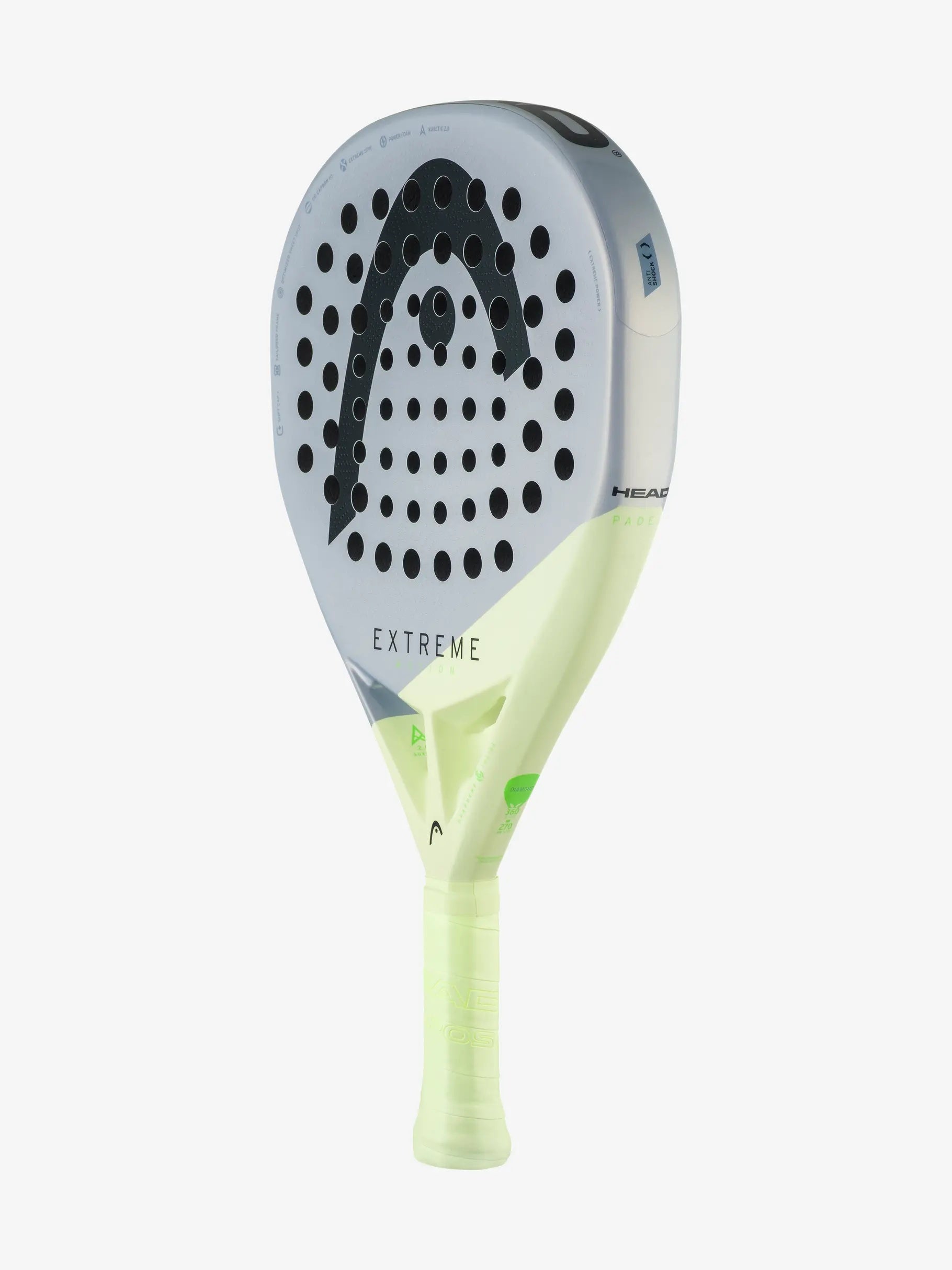 HEAD Extreme Motion 2026 padel racket, front view