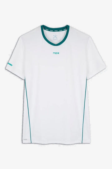 NOX Men's PRO Padel T-Shirt 2026 White Ivy Green - front