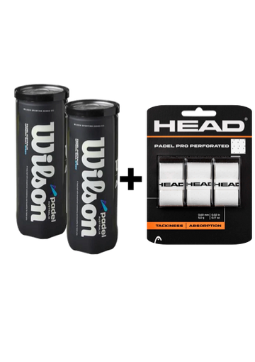 Match Ready Pack – 2 Wilson Cans + Overgrip