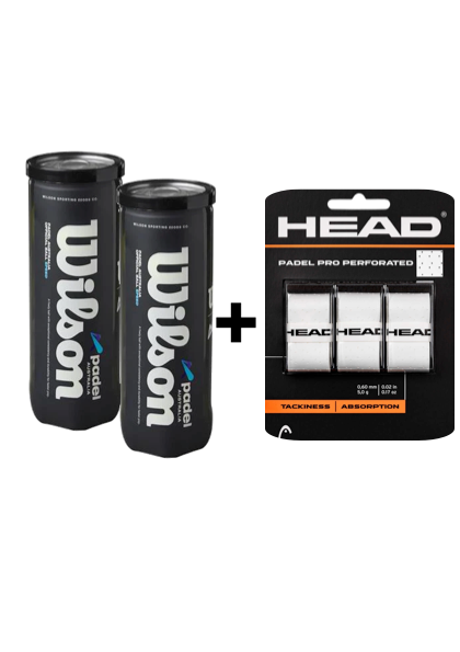 Match Ready Pack – 2 Wilson Cans + Overgrip