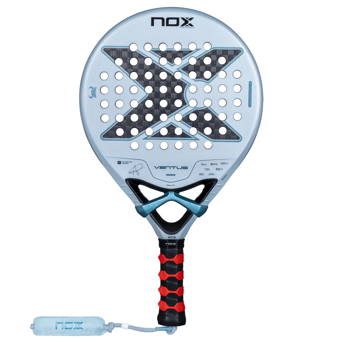 NOX Ventus Control 12K 2027 padel racket front