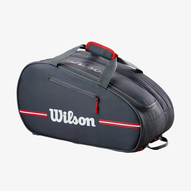 Wilson Padel Team Bag in black, side view